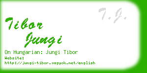 tibor jungi business card